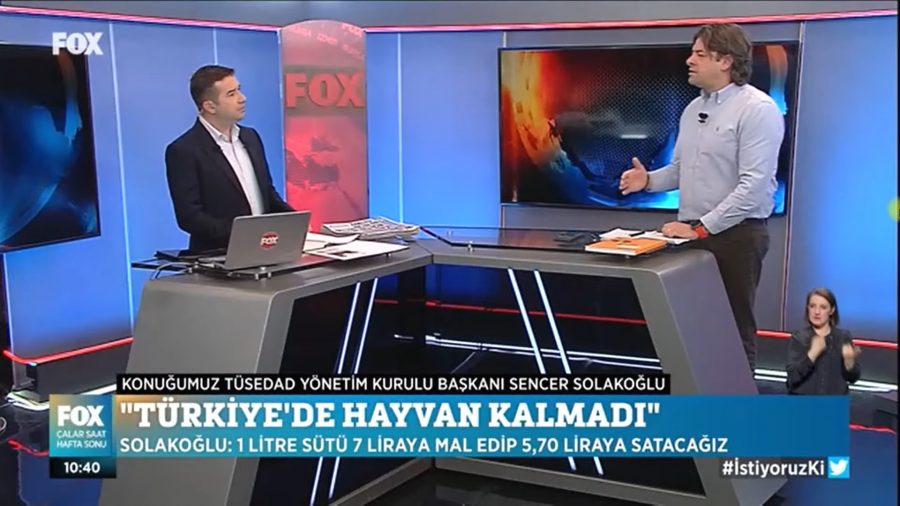 TÜSEDAD BAŞKANI SENCER SOLAKOĞLU -SÜT ÜRETİCİSİ DERTLİ / FOX TV İLE ÇALAR SAAT, 27.03.2022